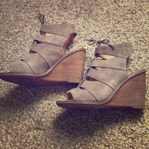 Suede Wedges size 8.5